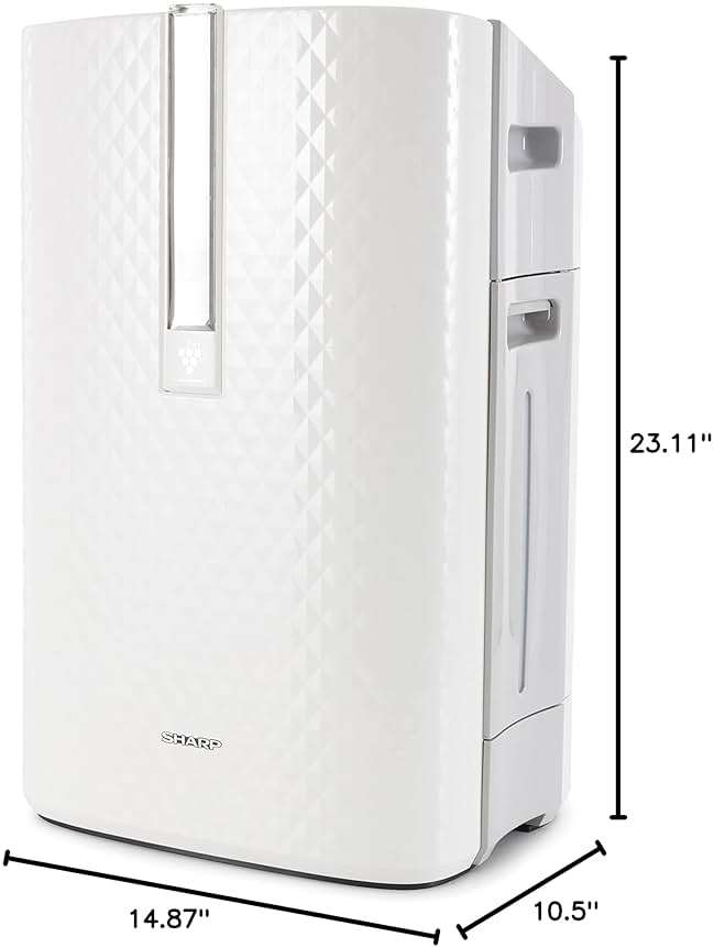 SHARP Air Purifier with Humidifier Combo – Covers up to 1,230 sqft in one hour, True HEPA Filter Air Purifier for Medium Rooms, Home Nursery, Dust, Smoke, Pollen - KC850U - Image 3