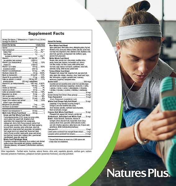 NaturesPlus Source of Life GOLD Multivitamin Liquid - 30 oz - With Vitamins D3, B12 & K2 - Blood, Bone & Immune Support - Vegetarian & Gluten Free - 30 Servings - Image 5