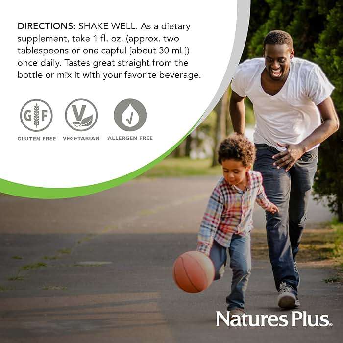 NaturesPlus Source of Life GOLD Multivitamin Liquid - 30 oz - With Vitamins D3, B12 & K2 - Blood, Bone & Immune Support - Vegetarian & Gluten Free - 30 Servings - Image 6