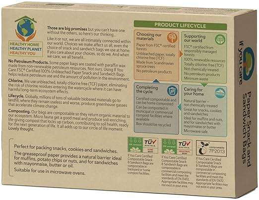 If You Care Sandwich Bags, Natural , 48 Count - Image 3