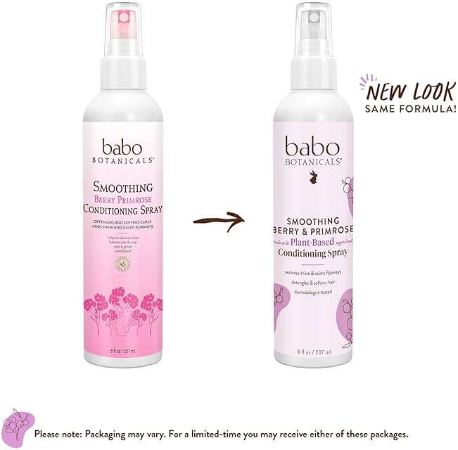 Babo Botanicals, Detangler Instantly Smooth Berry Primrose, 8 Fl Oz - Image 2