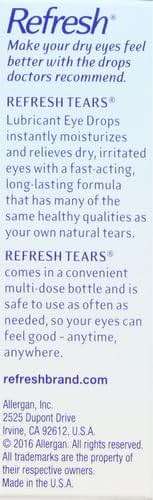 REFRESH TEARS Lubricant Eye Drops Artificial Tears, 0.5 fl oz (15 mL), 1 Count - Image 13