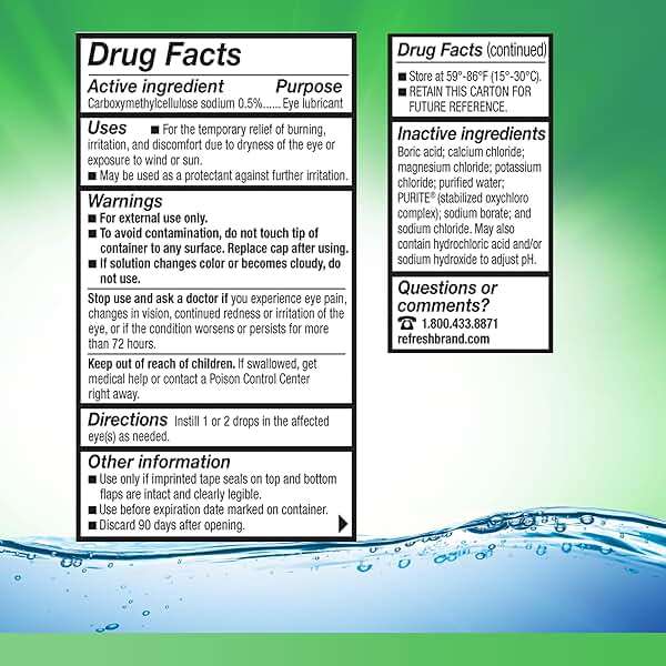 REFRESH TEARS Lubricant Eye Drops Artificial Tears, 0.5 fl oz (15 mL), 1 Count - Image 8