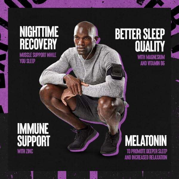 Animal PM - Sleep Aid for Adults Non-Habit Forming Relaxation Enhancer and Mood Support with Melatonin, L-Theanine, Zylaria, Zinc, Magnesium, Vitamin B6, GABA + AKG Anabolic Stack Supply, 30 Count - Image 2