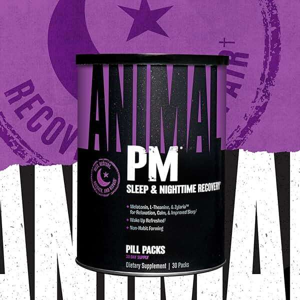 Animal PM - Sleep Aid for Adults Non-Habit Forming Relaxation Enhancer and Mood Support with Melatonin, L-Theanine, Zylaria, Zinc, Magnesium, Vitamin B6, GABA + AKG Anabolic Stack Supply, 30 Count - Image 6