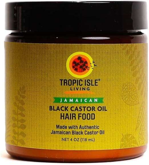All Natural Black Castor Oil Hair Food | moisturize, thicken, strengthen & increase hair growth | Traditional Handmade Jamaican Black Castor Oil | Strong hair roots, scalp & hair growth - 4oz - Image 1