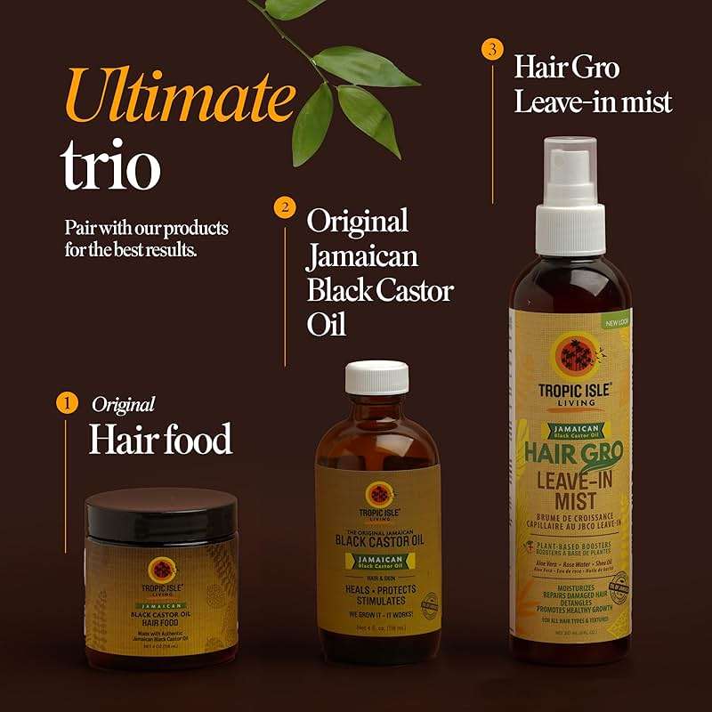 All Natural Black Castor Oil Hair Food | moisturize, thicken, strengthen & increase hair growth | Traditional Handmade Jamaican Black Castor Oil | Strong hair roots, scalp & hair growth - 4oz - Image 7