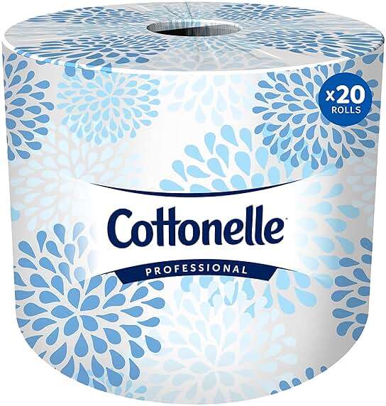 Cottonelle Professional Standard Roll Toilet Paper, Bulk (13135), 2-Ply, White, Compact for Easy Storage (20 Rolls of 451 Sheets, 9,020 Sheet Total) - Image 1