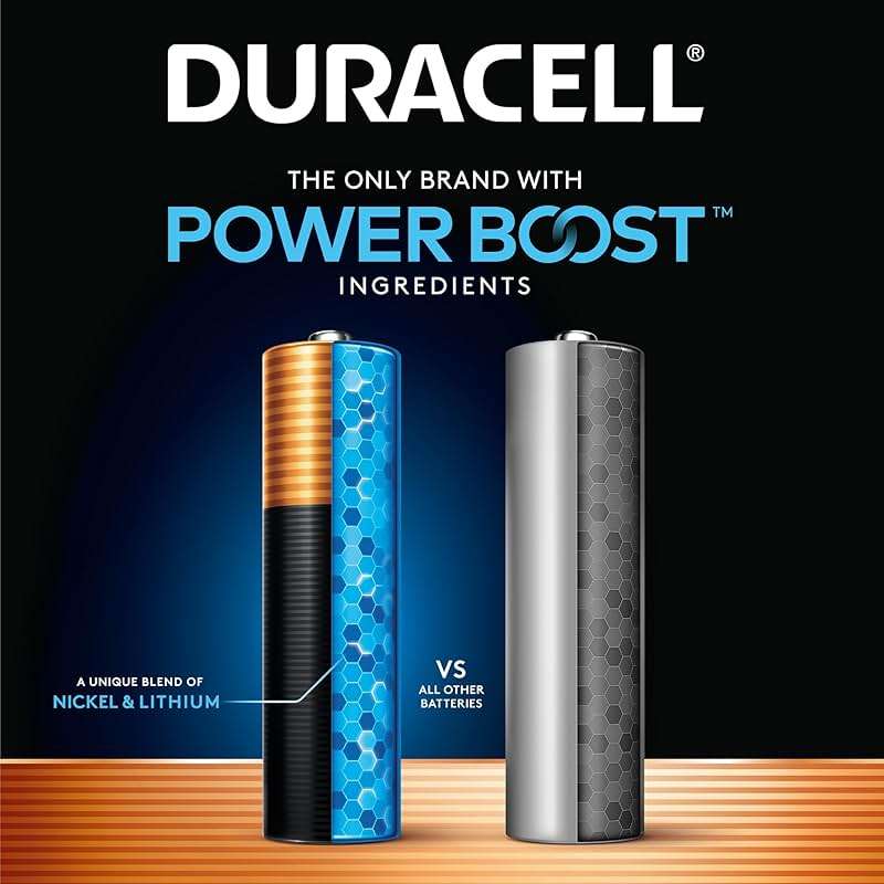 Duracell Coppertop AA Batteries with Power Boost Ingredients, 10 Count (Pack of 1) Double A Battery with Long-lasting Power, Alkaline AA Battery for Household and Office Devices - Image 3