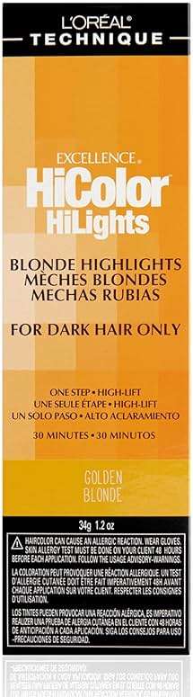 L'Oréal Technique HiColor Blonde HiLights Permanent Hair Color for Dark Hair - Intense Blonde Highlights, No Pre-Lightening Required, No-Drip Creme, Quick Processing Time - Image 1
