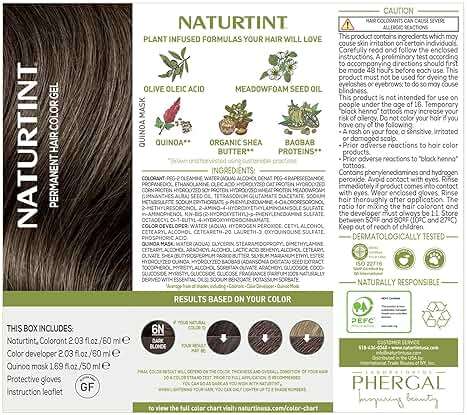 Naturtint 6N Dark Blonde Permanent Hair Color (Pack of 1), Ammonia Free, Vegan, Cruelty Free, up to 100% Gray Coverage, Long Lasting Results (Packaging may vary) - Image 4