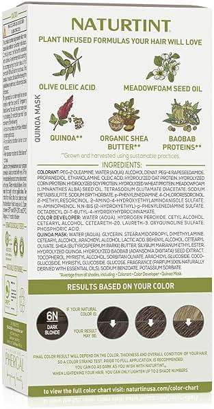 Naturtint 6N Dark Blonde Permanent Hair Color (Pack of 1), Ammonia Free, Vegan, Cruelty Free, up to 100% Gray Coverage, Long Lasting Results (Packaging may vary) - Image 5