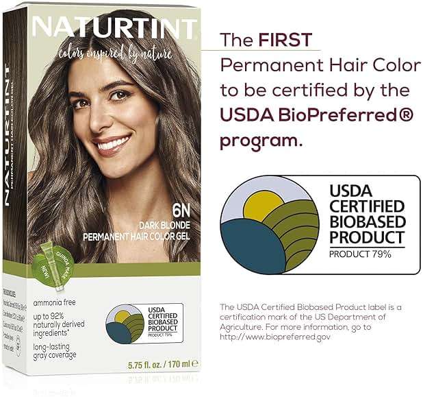 Naturtint 6N Dark Blonde Permanent Hair Color (Pack of 1), Ammonia Free, Vegan, Cruelty Free, up to 100% Gray Coverage, Long Lasting Results (Packaging may vary) - Image 7