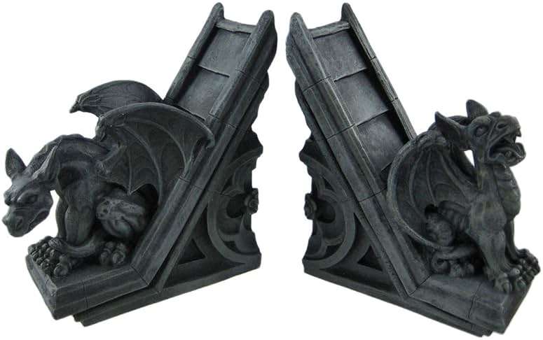 Gothic Gargoyle Sculptural Bookends Book Ends - Image 1