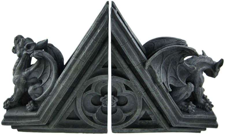 Gothic Gargoyle Sculptural Bookends Book Ends - Image 2