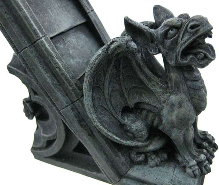 Gothic Gargoyle Sculptural Bookends Book Ends - Image 3