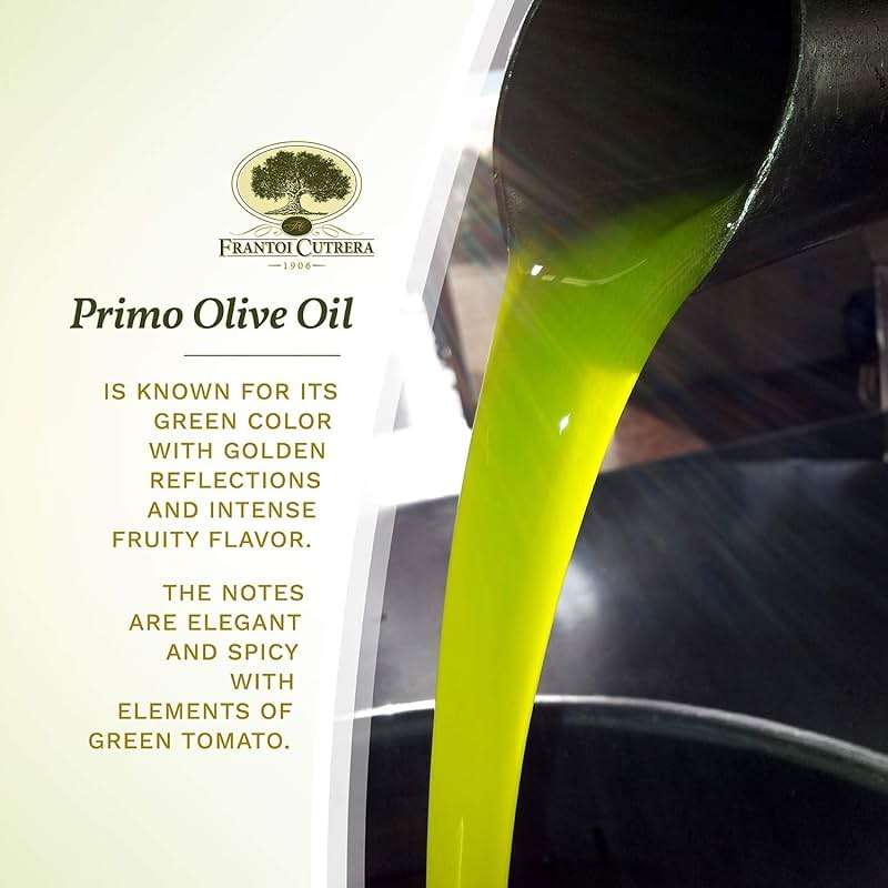 Frantoi Cutrera Primo Cold Extracted Italian Extra Virgin Olive Oil Cold Pressed, Polyphenol Rich Olive Oil, Authentic Certified DOP Sicilian EVOO Imported From Italy, 25.4 fl oz (Pack of 1) - Image 3