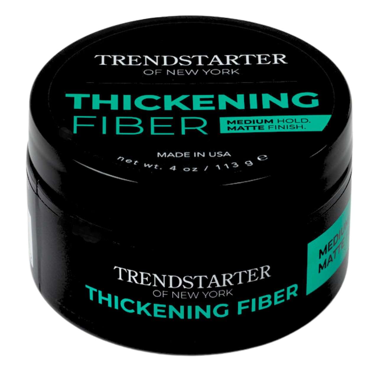 TRENDSTARTER - THICKENING FIBER (4oz) - Medium Hold - Matte Finish - Premium Hair Thickening Clay Pomade - Water-Based - All-Day Hold Styling Product - Image 1