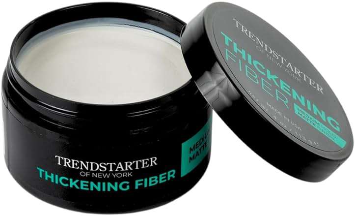 TRENDSTARTER - THICKENING FIBER (4oz) - Medium Hold - Matte Finish - Premium Hair Thickening Clay Pomade - Water-Based - All-Day Hold Styling Product - Image 8