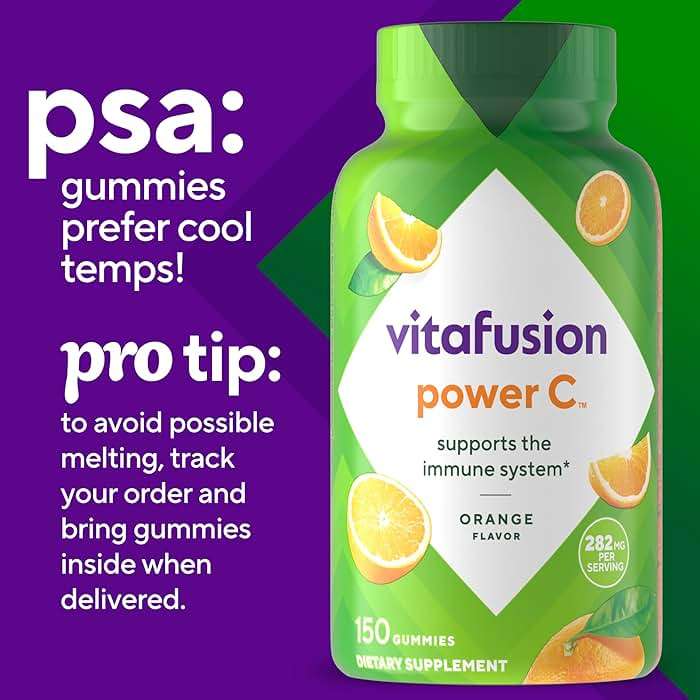 Vitafusion Power C Vitamin C Gummies for Immune Support, Orange Flavored, 282 mg Vitamin C, America’s Number 1 Gummy Vitamin Brand, 50 Day Supply, 150 Count - Image 11