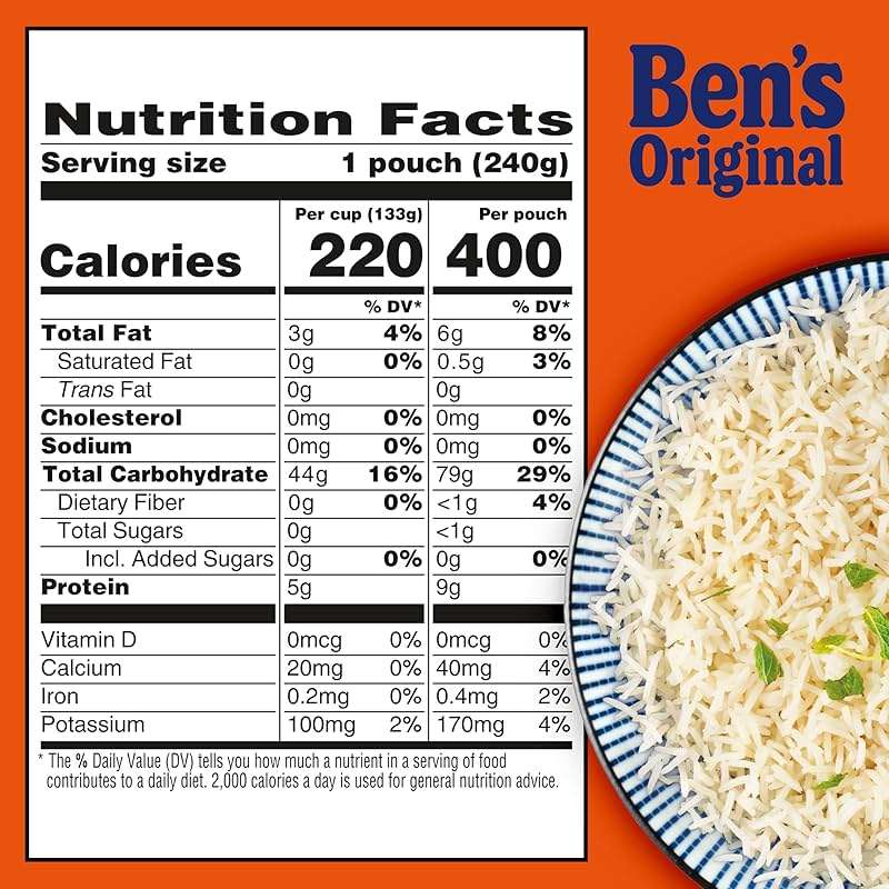 BEN'S ORIGINAL Ready Rice Basmati Rice, Easy Side Dish, 8.5 oz Pouch - Image 10