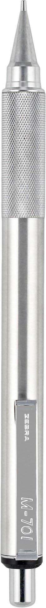 Zebra Pen, M-701 Mechanical Pencil, 0.7mm Point, Durable Stainless Steel Barrel, Knurled Metal Grip, Refillable, STEEL Series, Ideal for Tactical Use, 1-Pack, (59411) - Image 3