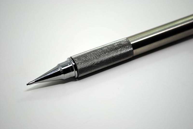 Zebra Pen, M-701 Mechanical Pencil, 0.7mm Point, Durable Stainless Steel Barrel, Knurled Metal Grip, Refillable, STEEL Series, Ideal for Tactical Use, 1-Pack, (59411) - Image 4