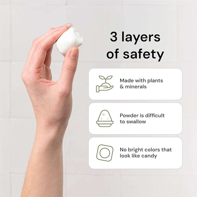 Grab Green Automatic Dishwashing Detergent Pods, 132 Count, Fragrance Free, Plant and Mineral Based, Superior Cleaning, Powerful Grease Removal, Brilliant Shine - Image 4