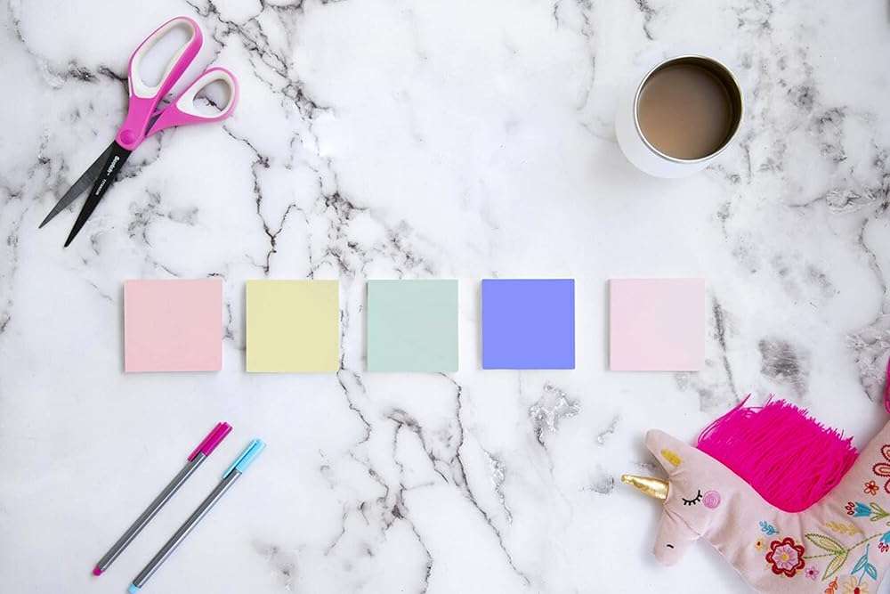 Post-it Greener Notes, 3x3 in, 24 Pads, America's #1 Favorite Sticky Notes, Sweet Sprinkles Collection, Pastel Colors, Clean Removal, 100% Recycled Material (654R-24CP-AP) - Image 4