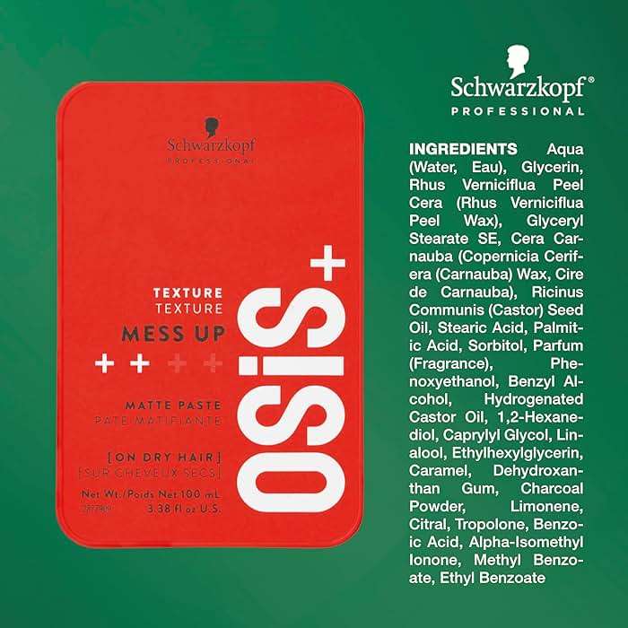 OSiS+ Mess Up - Matte Styling Paste for Medium Control & Flexible Styling - Image 4