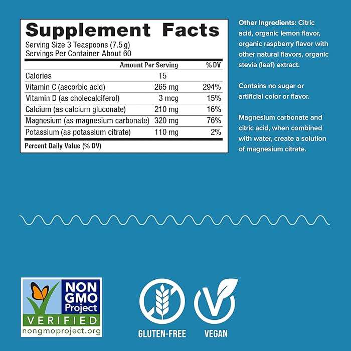 Natural Vitality Calm, Magnesium & Calcium Supplement, Drink Mix Powder Supports a Healthy Response to Stress, Gluten Free, Vegan, & Non-GMO, Raspberry Lemon, 16 oz - Image 3