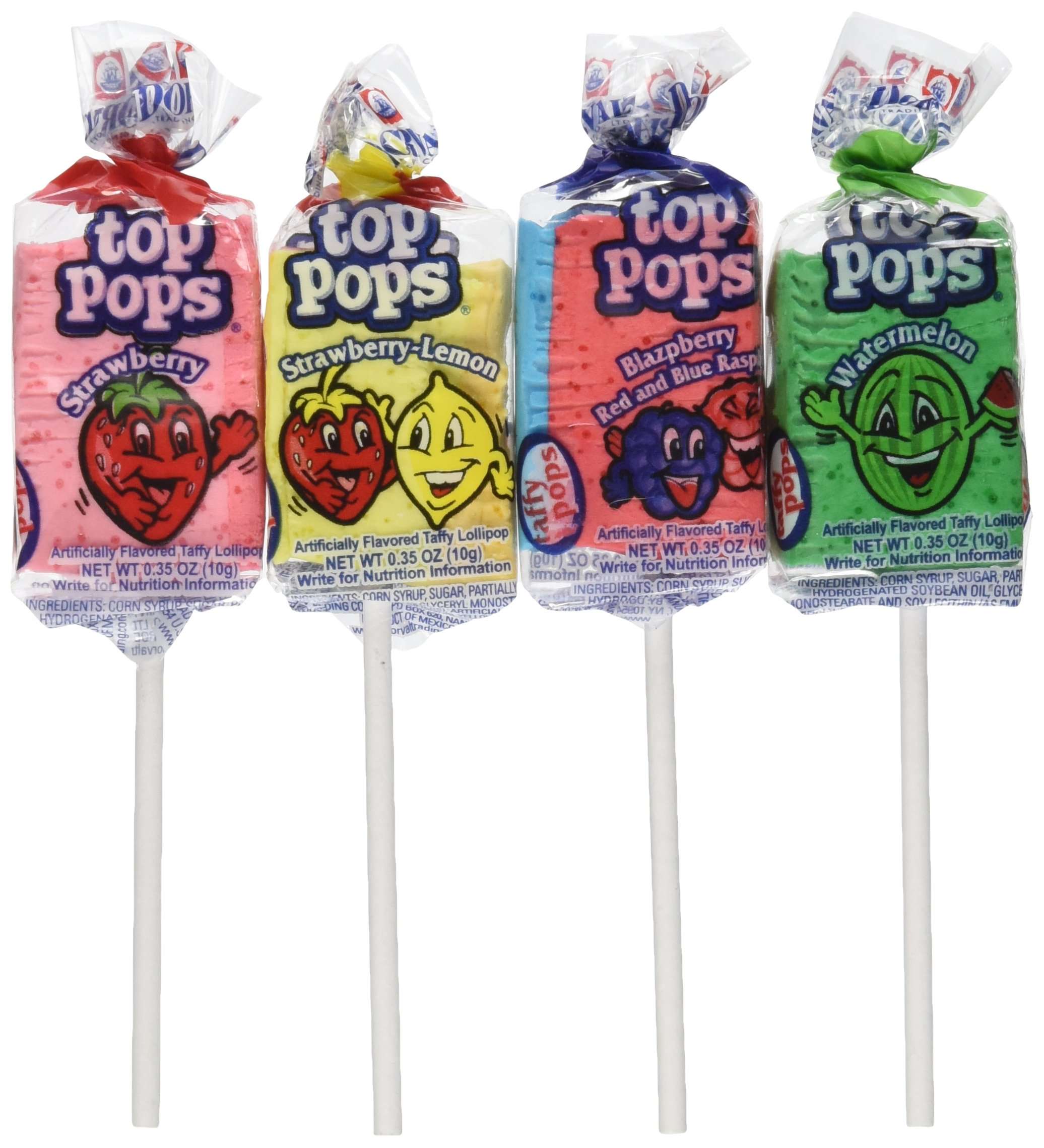 Top/Taffy pops Assorted Flavors 48ct - Image 1