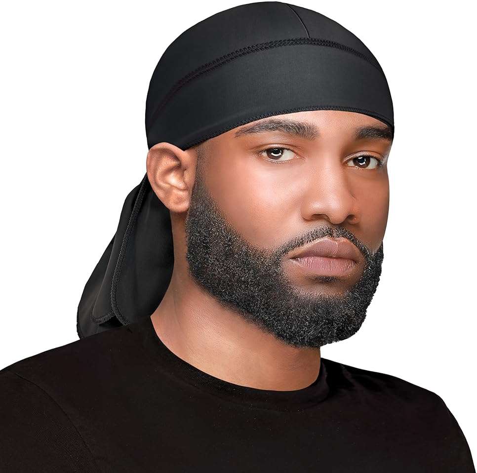 WavEnforcer 106 Snug Fit Do-Rag, Black - Image 3