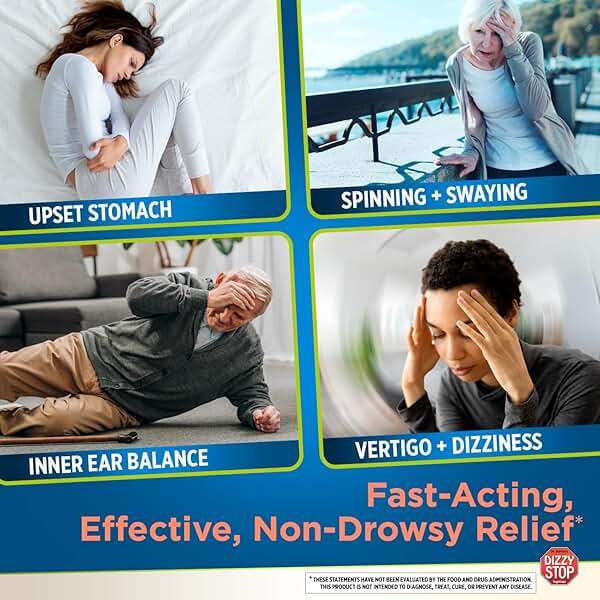 Dizzy Stop Dr. Barton's Vertigo Relief Products with Ginger and Grape Seed - Non-Drowsy Motion Sickness Pills for Dizziness Relief and Inner Ear Balance - 80 Count - Image 4
