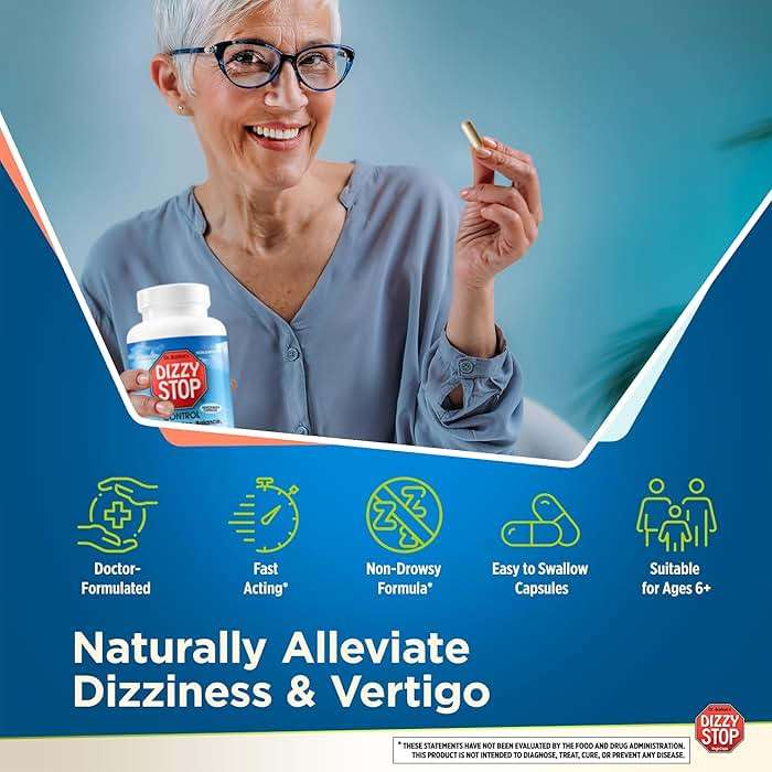 Dizzy Stop Dr. Barton's Vertigo Relief Products with Ginger and Grape Seed - Non-Drowsy Motion Sickness Pills for Dizziness Relief and Inner Ear Balance - 80 Count - Image 5