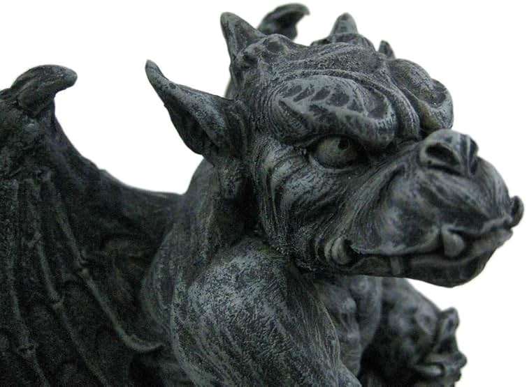 Poised Protector Winged Gargoyle Statue Guardian - Image 3