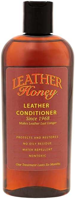 Leather Honey Leather Conditioner, Since 1968. For All Leather Items Including Auto, Furniture, Shoes, Purses and Tack. Non-Toxic and Made in the USA / 8 Fl Oz (Pack of 1) - Image 1