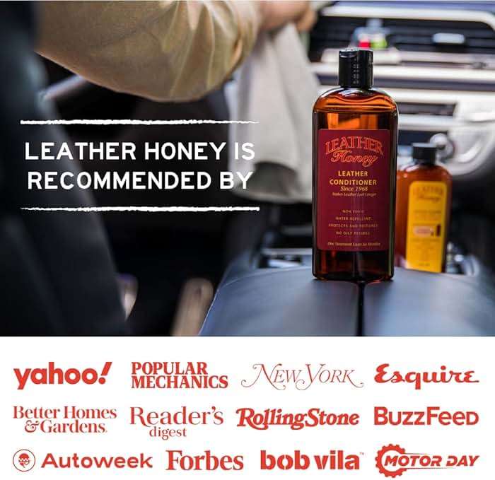 Leather Honey Leather Conditioner, Since 1968. For All Leather Items Including Auto, Furniture, Shoes, Purses and Tack. Non-Toxic and Made in the USA / 8 Fl Oz (Pack of 1) - Image 6
