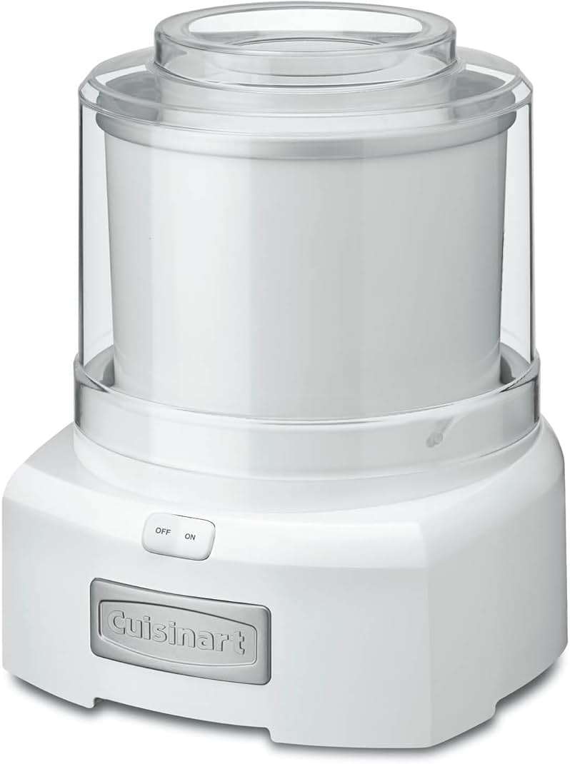 Cuisinart Ice Cream Maker, 1.5 Quart Double Insulated, Sorbet and Frozen Yogurt Maker, Ready in 20 Minutes, ICE-21P1, White - Image 1