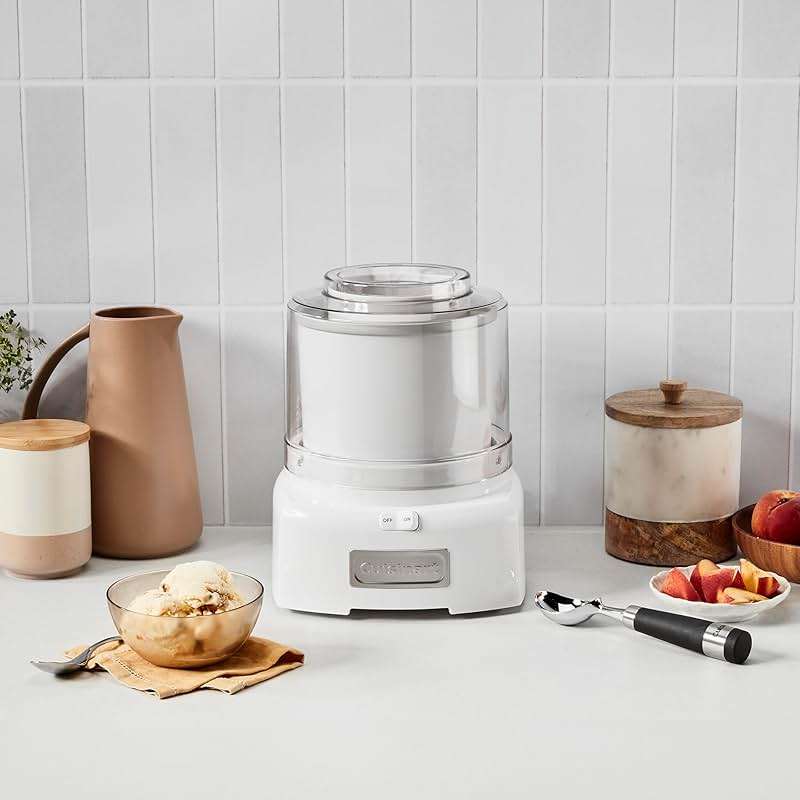 Cuisinart Ice Cream Maker, 1.5 Quart Double Insulated, Sorbet and Frozen Yogurt Maker, Ready in 20 Minutes, ICE-21P1, White - Image 2