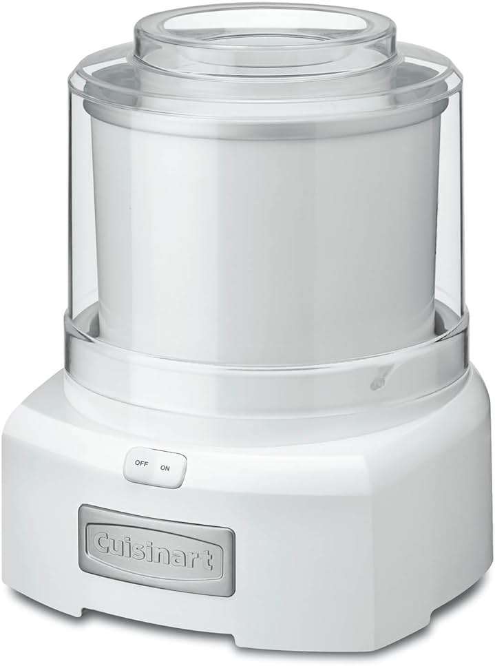 Cuisinart Ice Cream Maker, 1.5 Quart Double Insulated, Sorbet and Frozen Yogurt Maker, Ready in 20 Minutes, ICE-21P1, White - Image 10