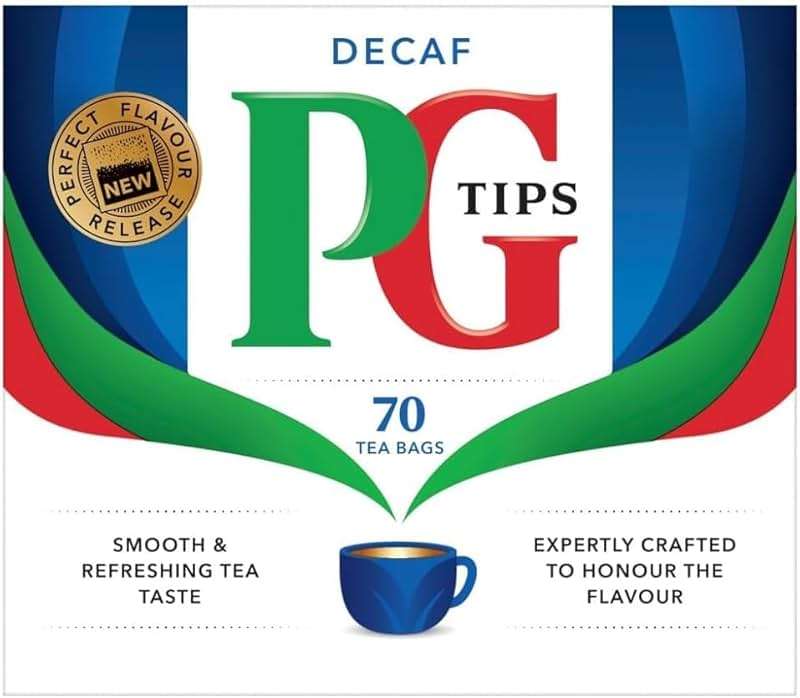 PG Tips Tea Bags Decaf 70-Count Tea Bags, Pack of 3 - Image 1