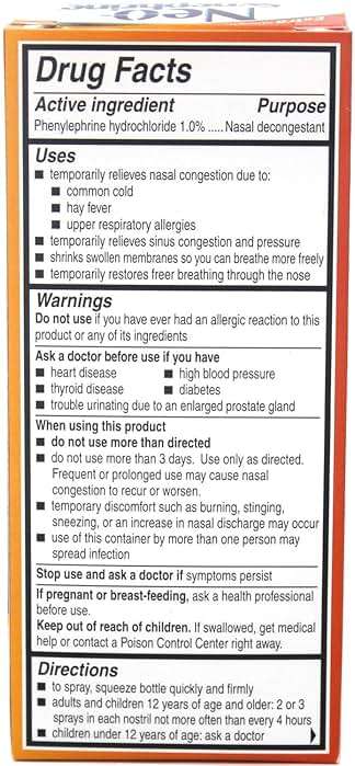 Neo-Synephrine Extra Strength Nasal Spray 15 mL – Phenylephrine 1% Fast Acting Nasal Decongestant For Cold And Allergy Relief (Pack of 5) - Image 3