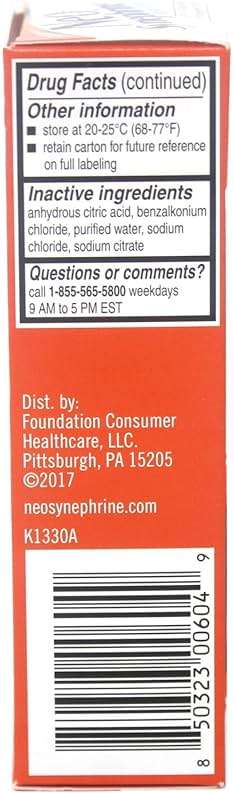 Neo-Synephrine Extra Strength Nasal Spray 15 mL – Phenylephrine 1% Fast Acting Nasal Decongestant For Cold And Allergy Relief (Pack of 5) - Image 4