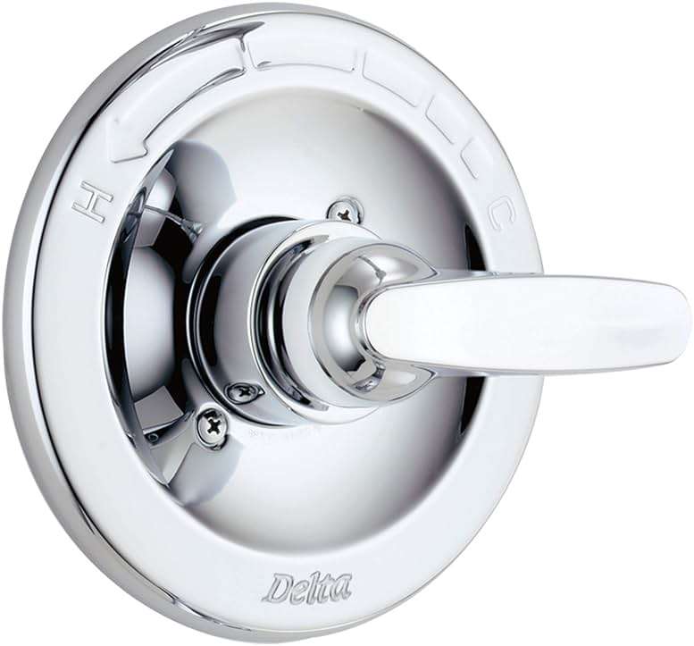 Delta Foundations 13 Series Single-Function Valve Trim Kit, Chrome Handle Set for Shower Faucet System, Chrome BT13010 (Valve Not Included) - Image 1