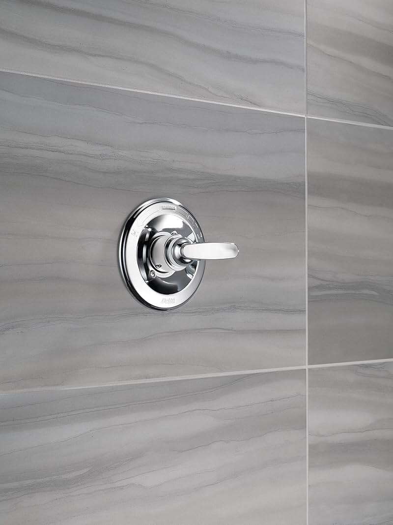 Delta Foundations 13 Series Single-Function Valve Trim Kit, Chrome Handle Set for Shower Faucet System, Chrome BT13010 (Valve Not Included) - Image 2