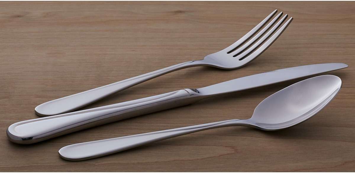 Oneida Silverware Set For 12, Flight 65-Piece Everyday Flatware Set with Serving Utensils, Service For 12, 18/0 Stainless Steel, Mirror Finish, Dishwasher Safe, Light Weight, Dining (Silver, 65 Piece) - Image 11