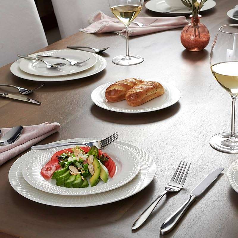 Oneida Silverware Set, Mooncrest 65-Piece Everyday Flatware Set, Service For 12, 18/0 Stainless Steel, Rust Resistant And Dishwasher Safe, Knives Spoons And Forks, Utensils (Silver, 65 Piece) - Image 11