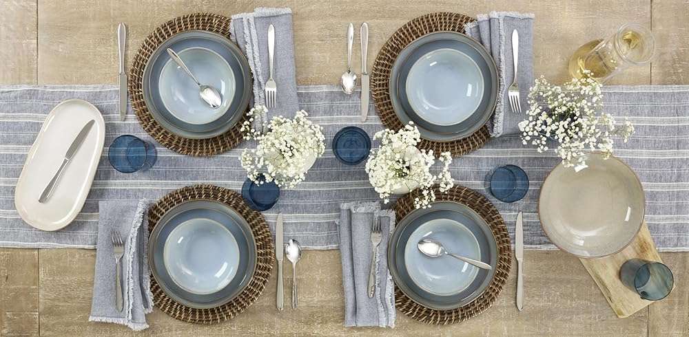 Oneida Silverware Set, Mooncrest 65-Piece Everyday Flatware Set, Service For 12, 18/0 Stainless Steel, Rust Resistant And Dishwasher Safe, Knives Spoons And Forks, Utensils (Silver, 65 Piece) - Image 14