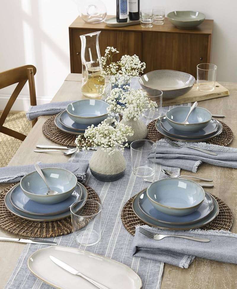 Oneida Silverware Set, Mooncrest 65-Piece Everyday Flatware Set, Service For 12, 18/0 Stainless Steel, Rust Resistant And Dishwasher Safe, Knives Spoons And Forks, Utensils (Silver, 65 Piece) - Image 10